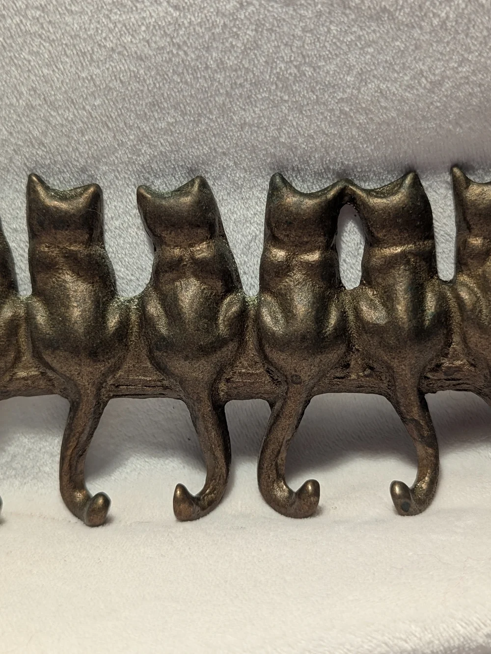 Solid Brass SPI Home Seven Cat Key Hook - Picture 6 of 8